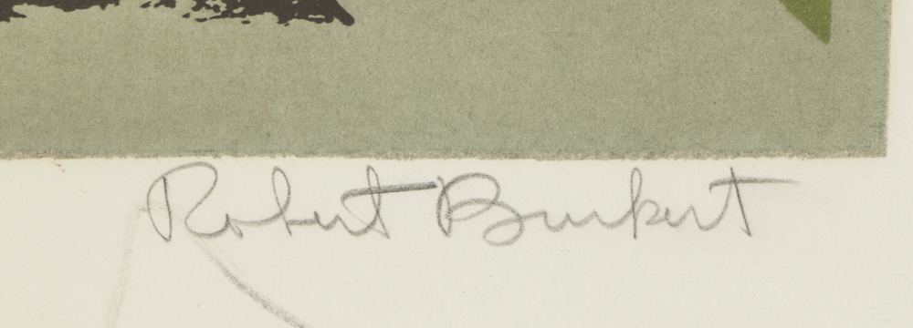 Robert Burkert Limited Edition Serigraph Print "The Interior (With Stan and Ollie)"