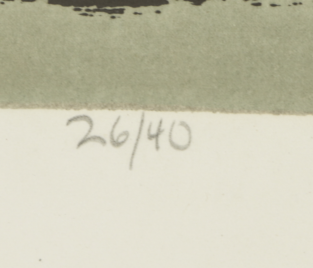 Robert Burkert Limited Edition Serigraph Print "The Interior (With Stan and Ollie)"