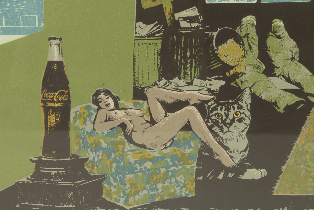 Robert Burkert Limited Edition Serigraph Print "The Interior (With Stan and Ollie)"