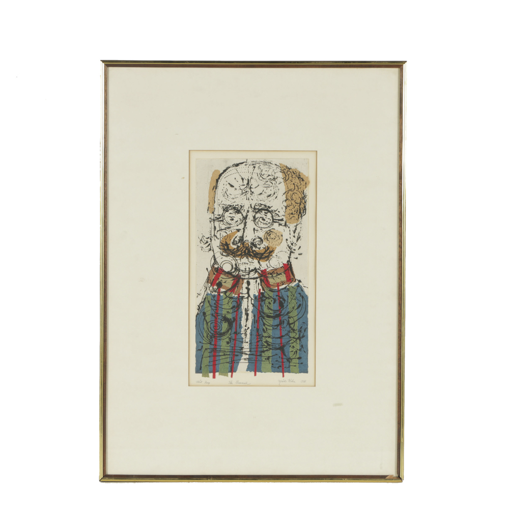 Mish Kohn Artist's Proof Color Etching on Paper "The General"