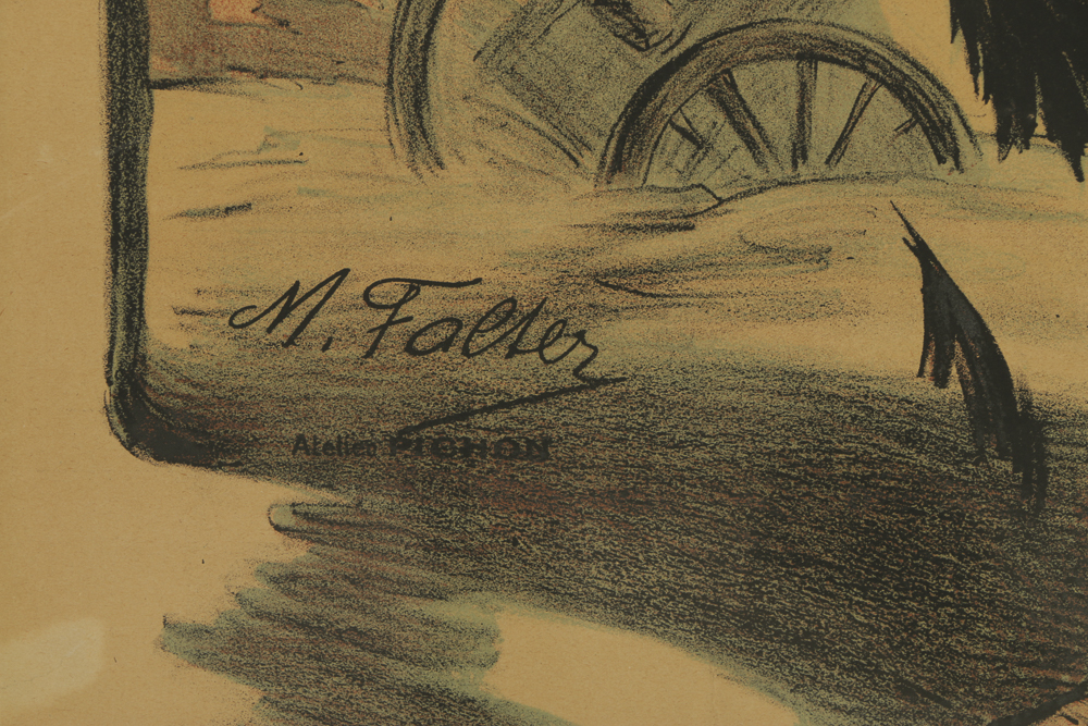 Marcel Falter French Lithograph World War I Bank Poster