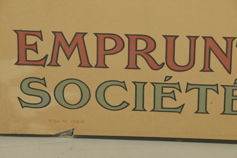 Marcel Falter French Lithograph World War I Bank Poster