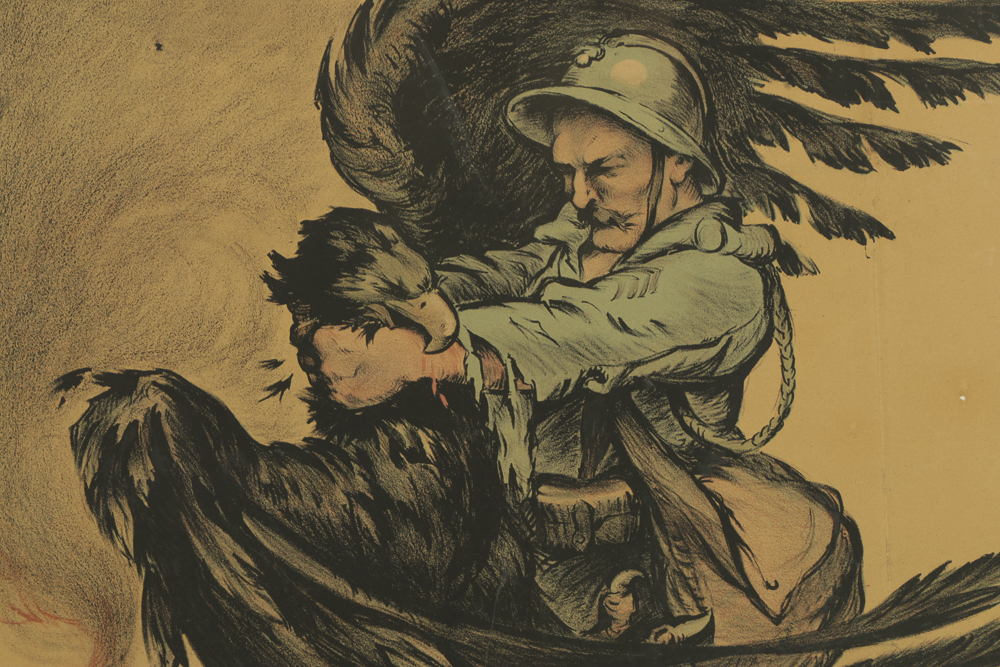 Marcel Falter French Lithograph World War I Bank Poster