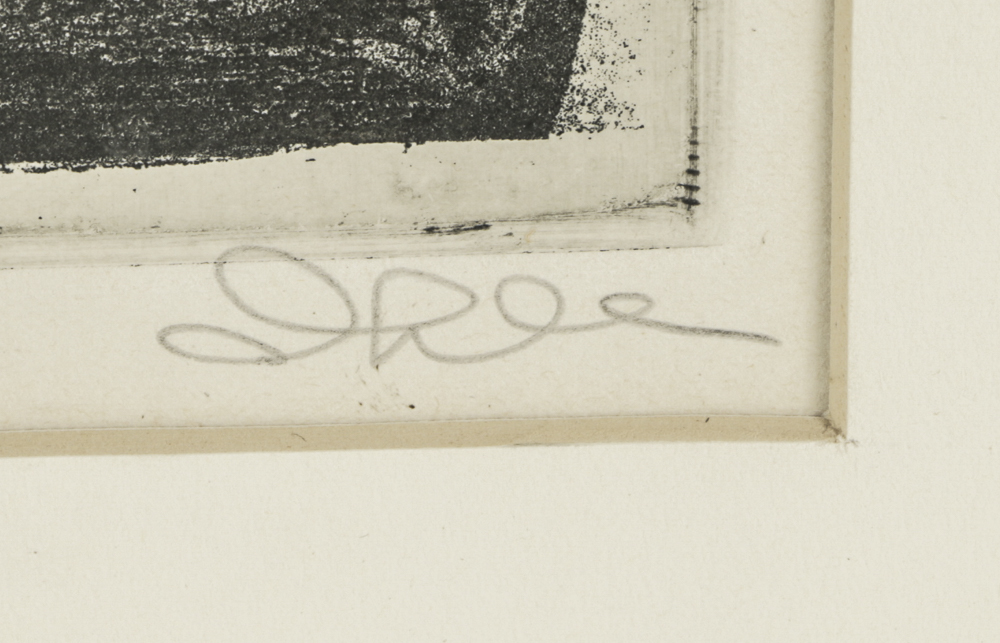 John Ihle Limited Edition Etching Aquatint on Paper "Incident at the Black Rock"