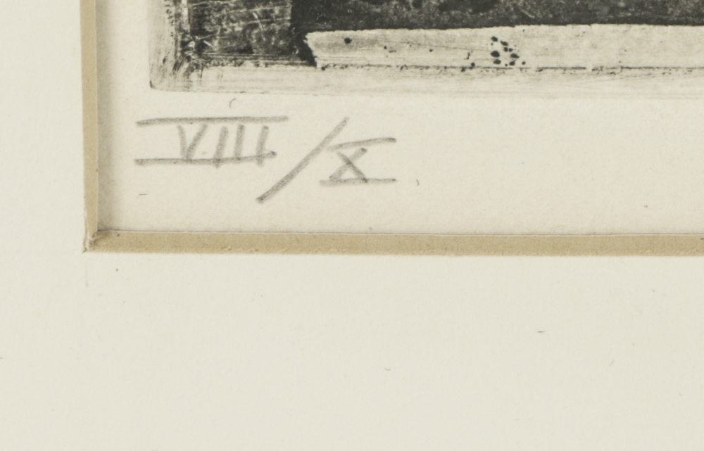 John Ihle Limited Edition Etching Aquatint on Paper "Incident at the Black Rock"