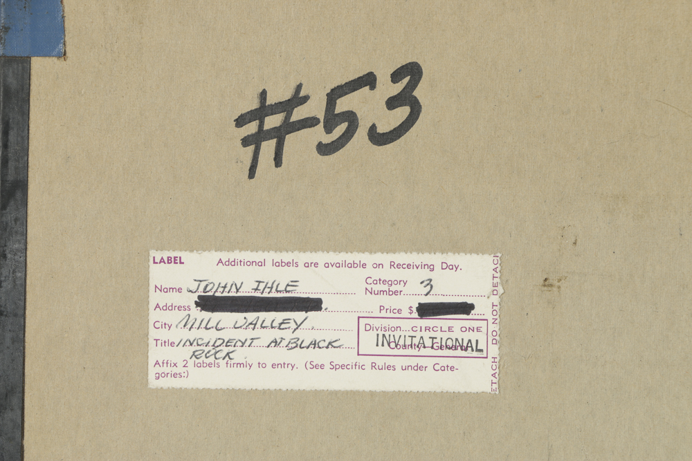 John Ihle Limited Edition Etching Aquatint on Paper "Incident at the Black Rock"