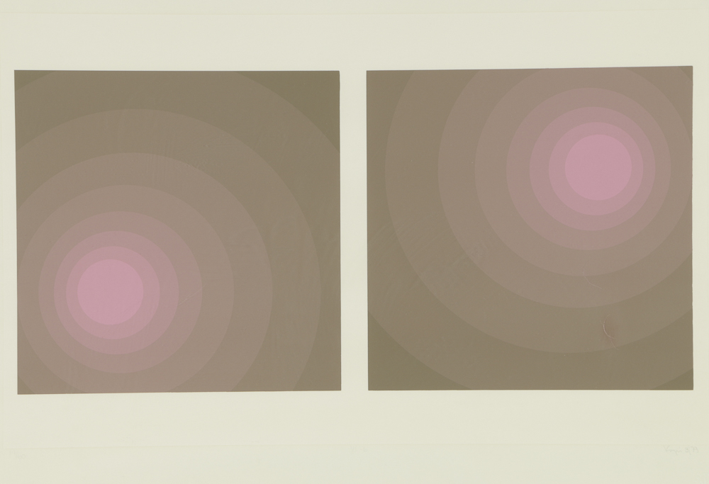 Kopi Limited Edition Serigraph on Paper of Concentric Circles