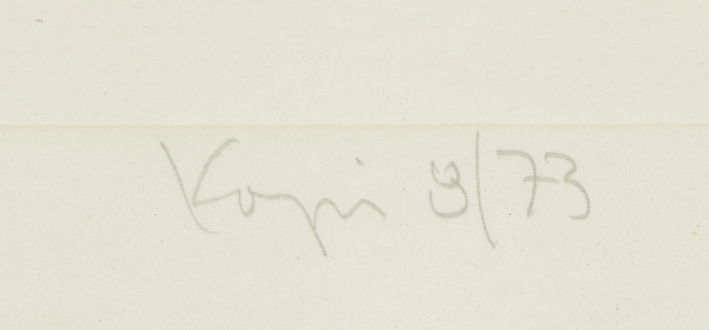 Kopi Limited Edition Serigraph on Paper of Concentric Circles