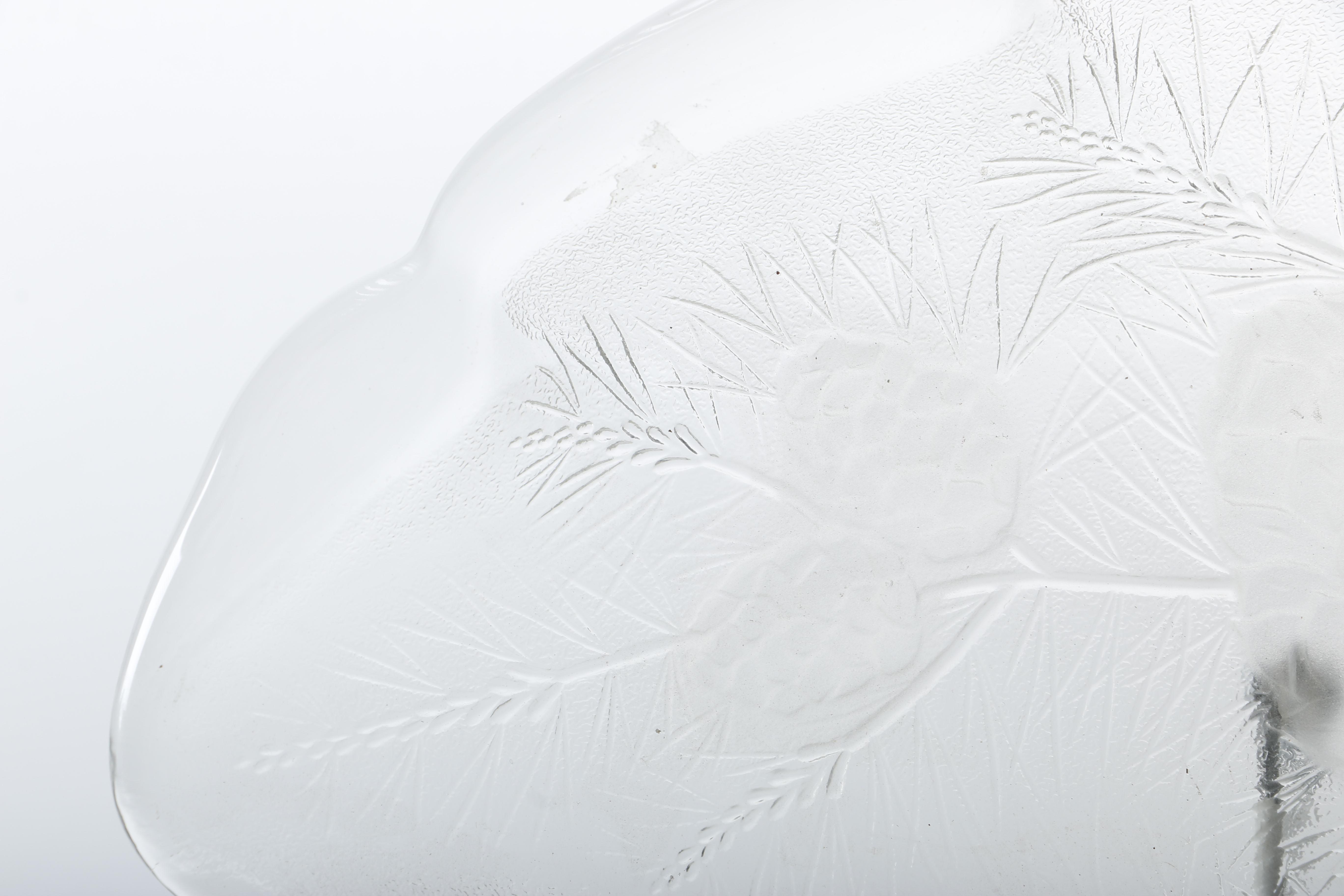 Clear Depression Glass Plate and Others