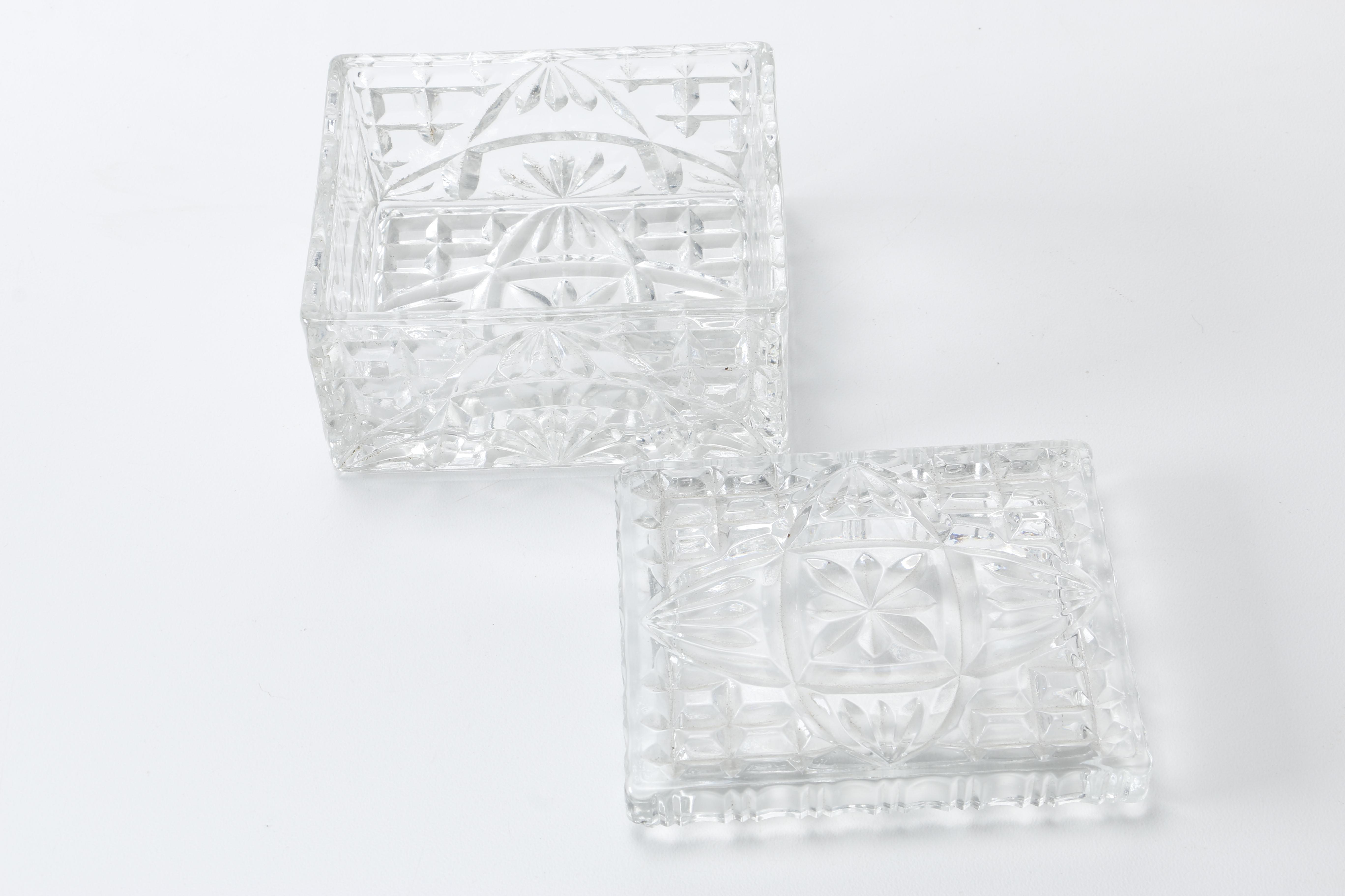 Clear Depression Glass Plate and Others