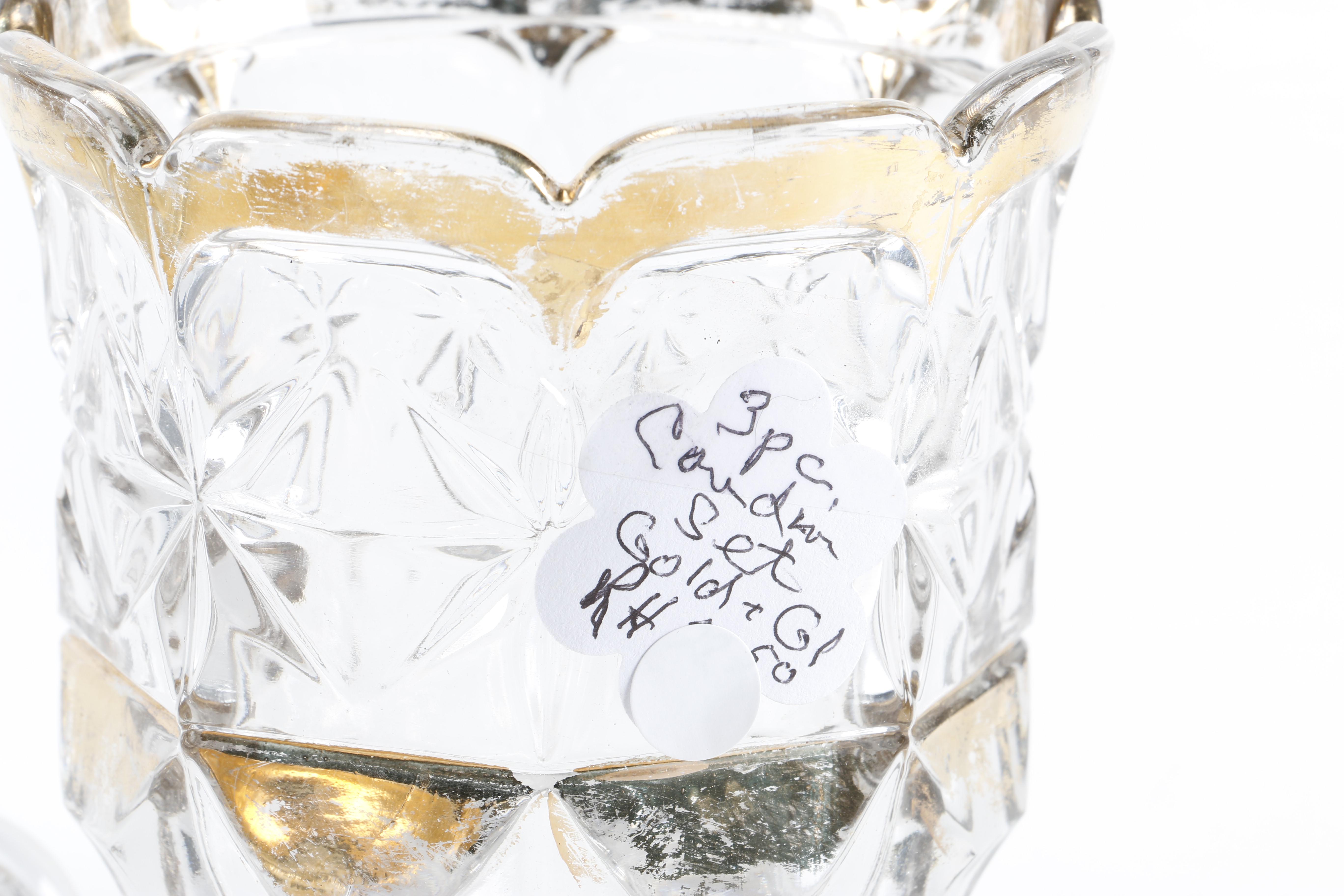 Clear Depression Glass Plate and Others