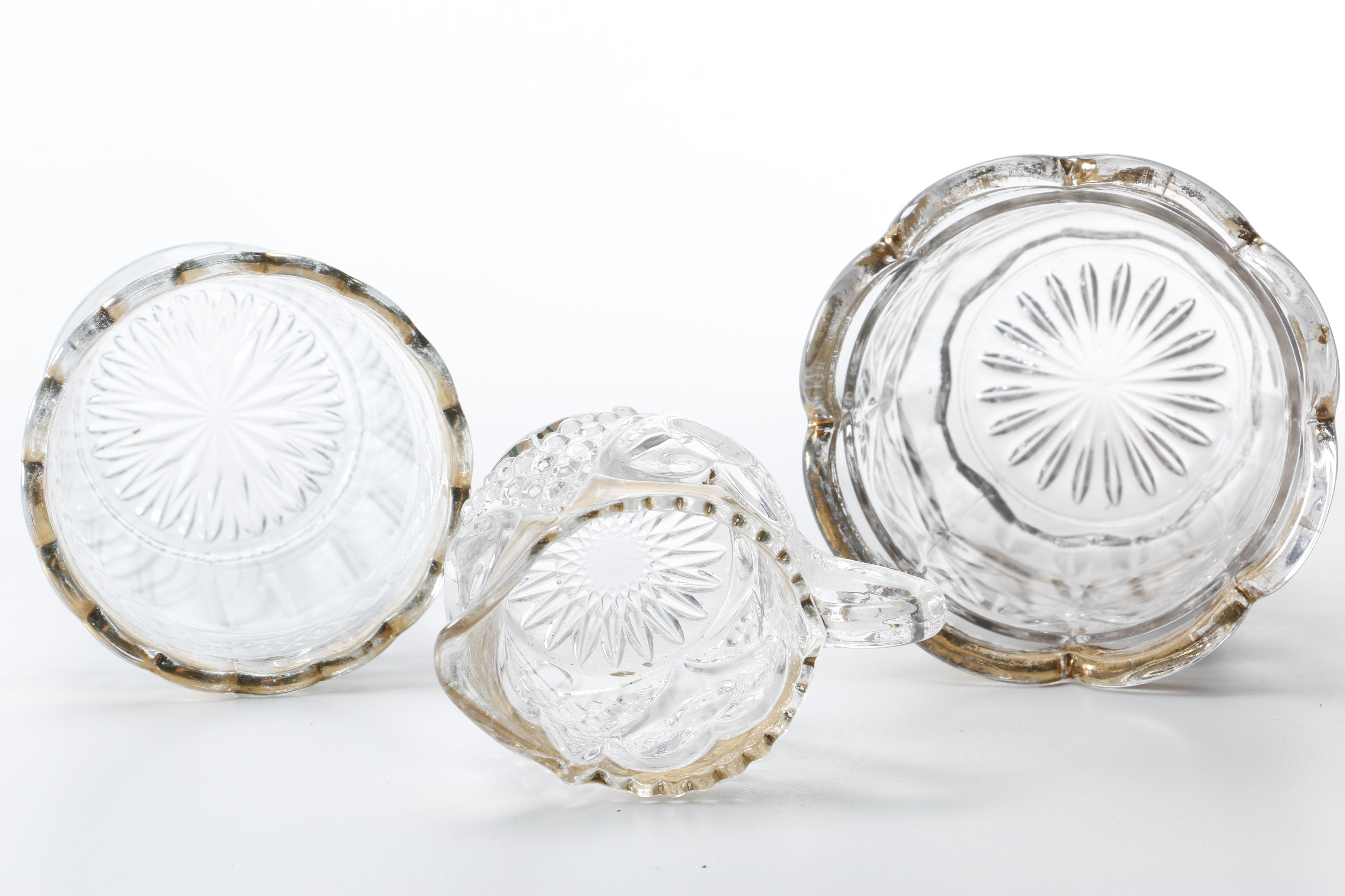 Clear Depression Glass Plate and Others