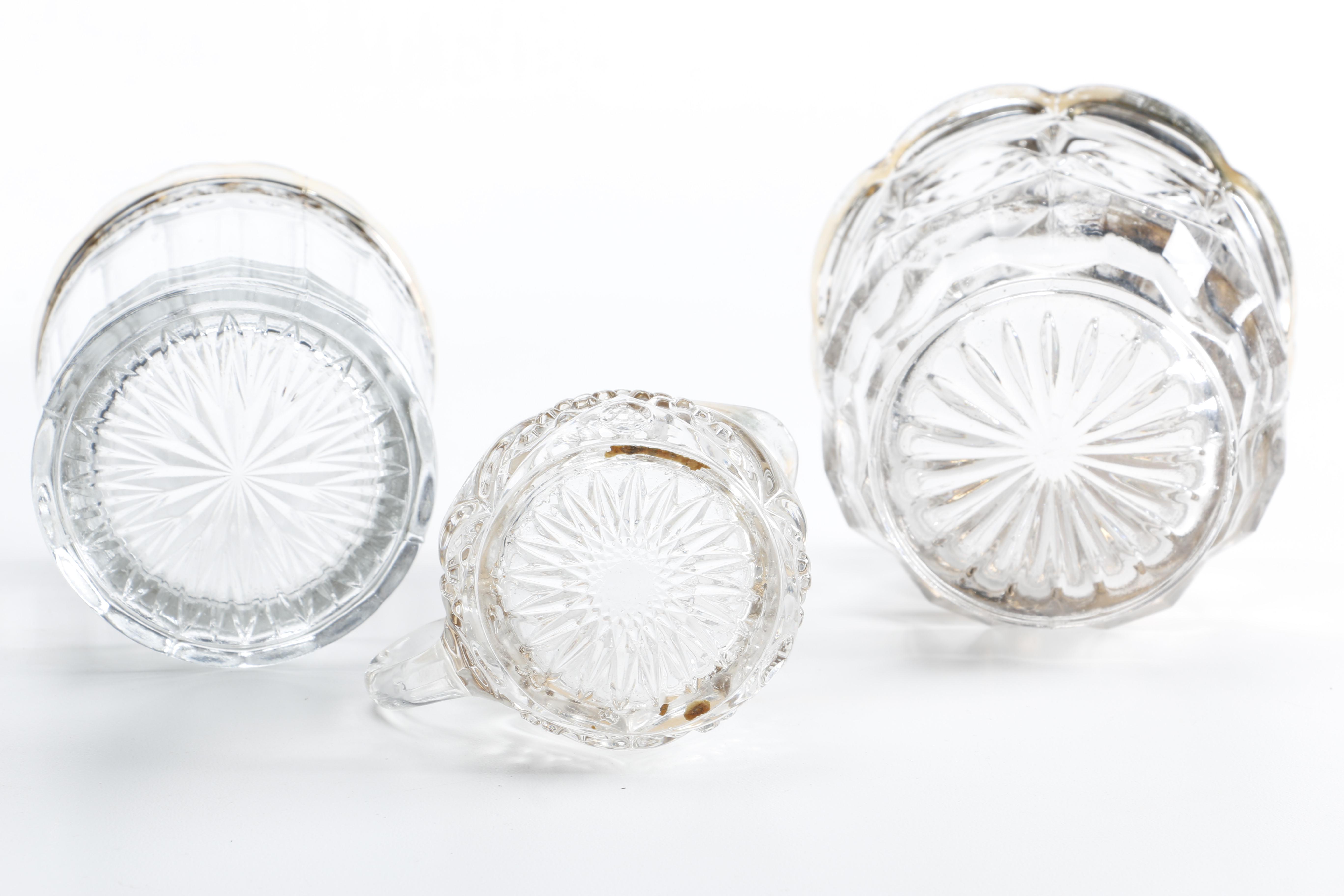 Clear Depression Glass Plate and Others