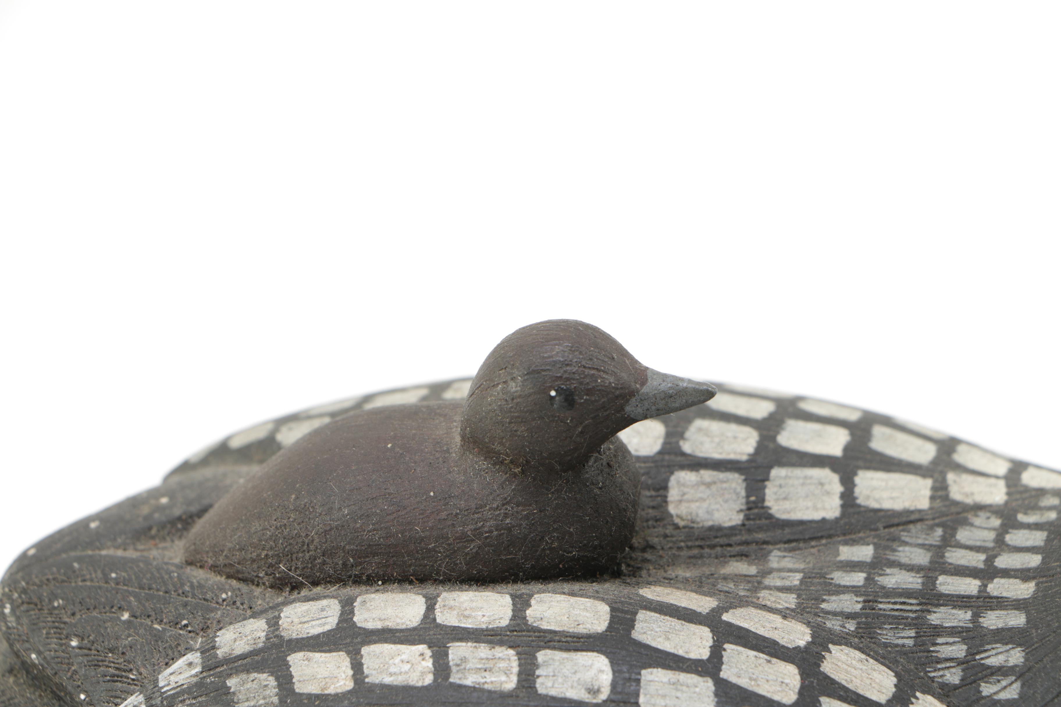 Folk Art Wooden Ducks and Bowl