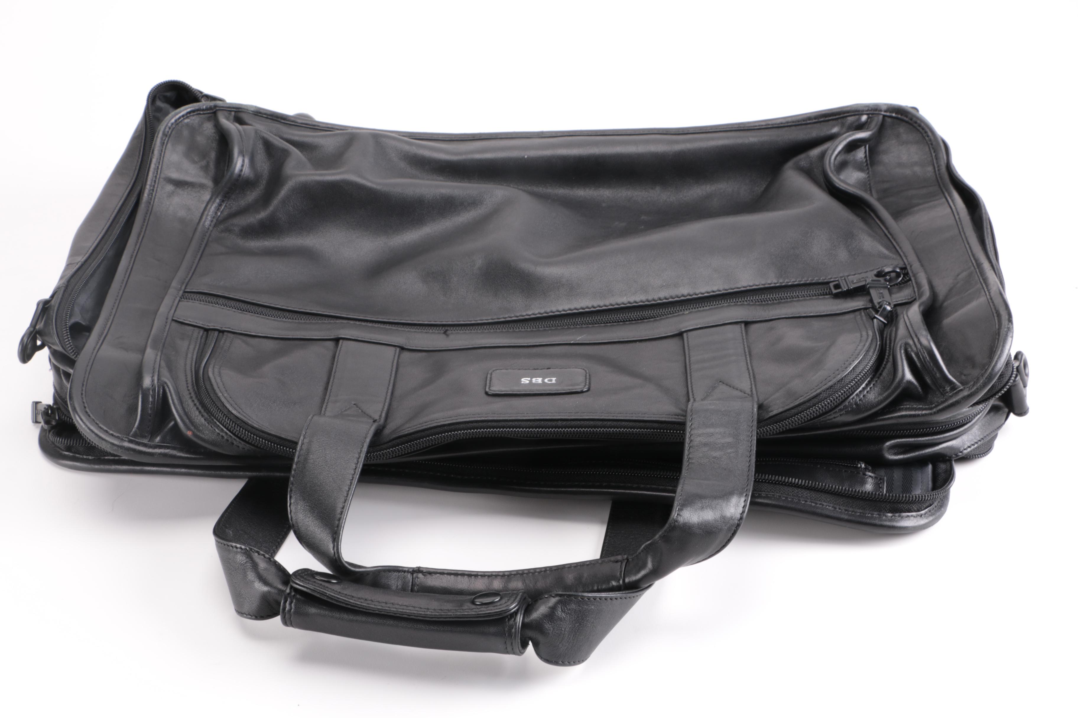 Tumi Black Leather Briefcase