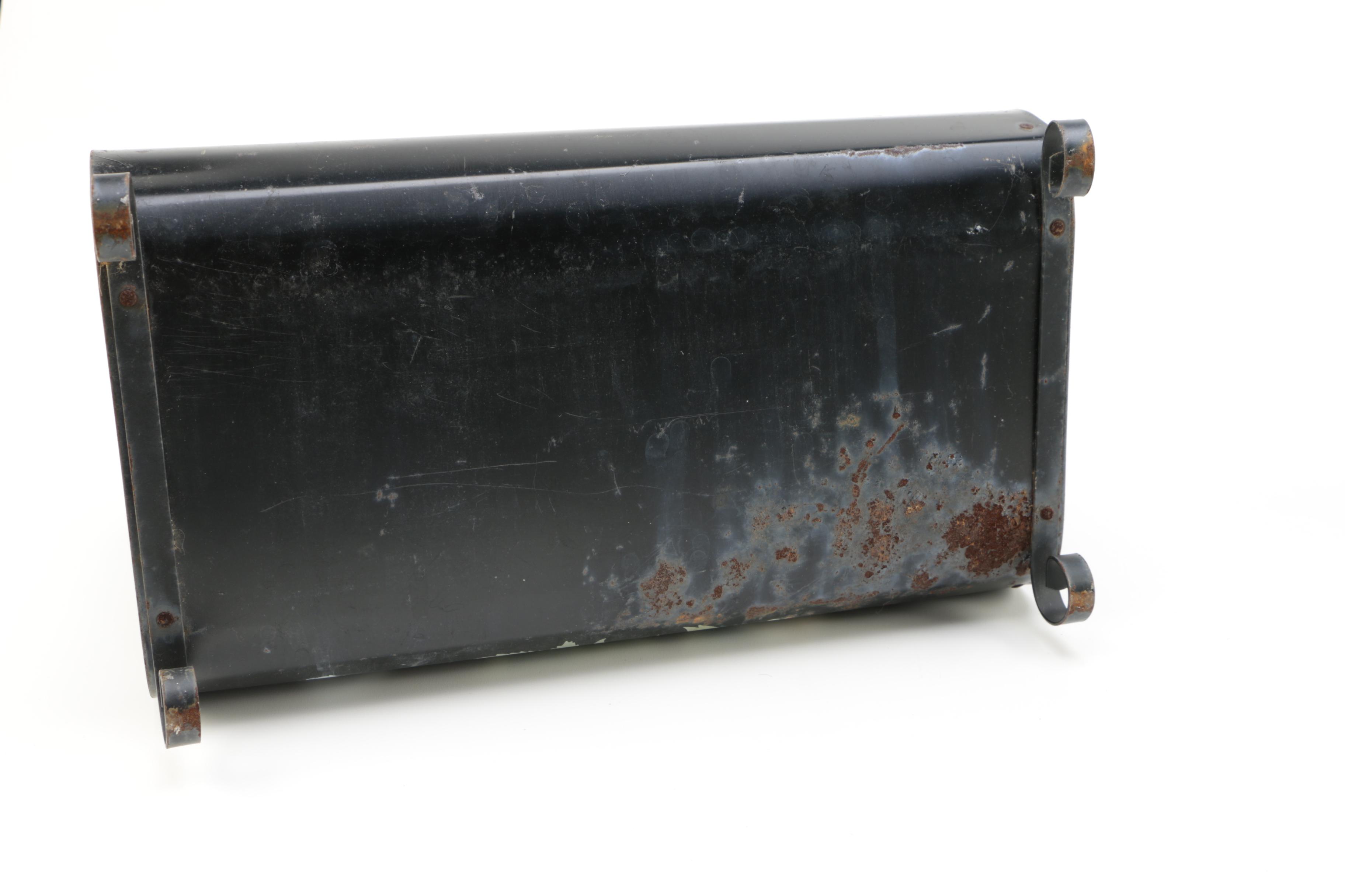 Vintage Black Toleware Magazine Racks