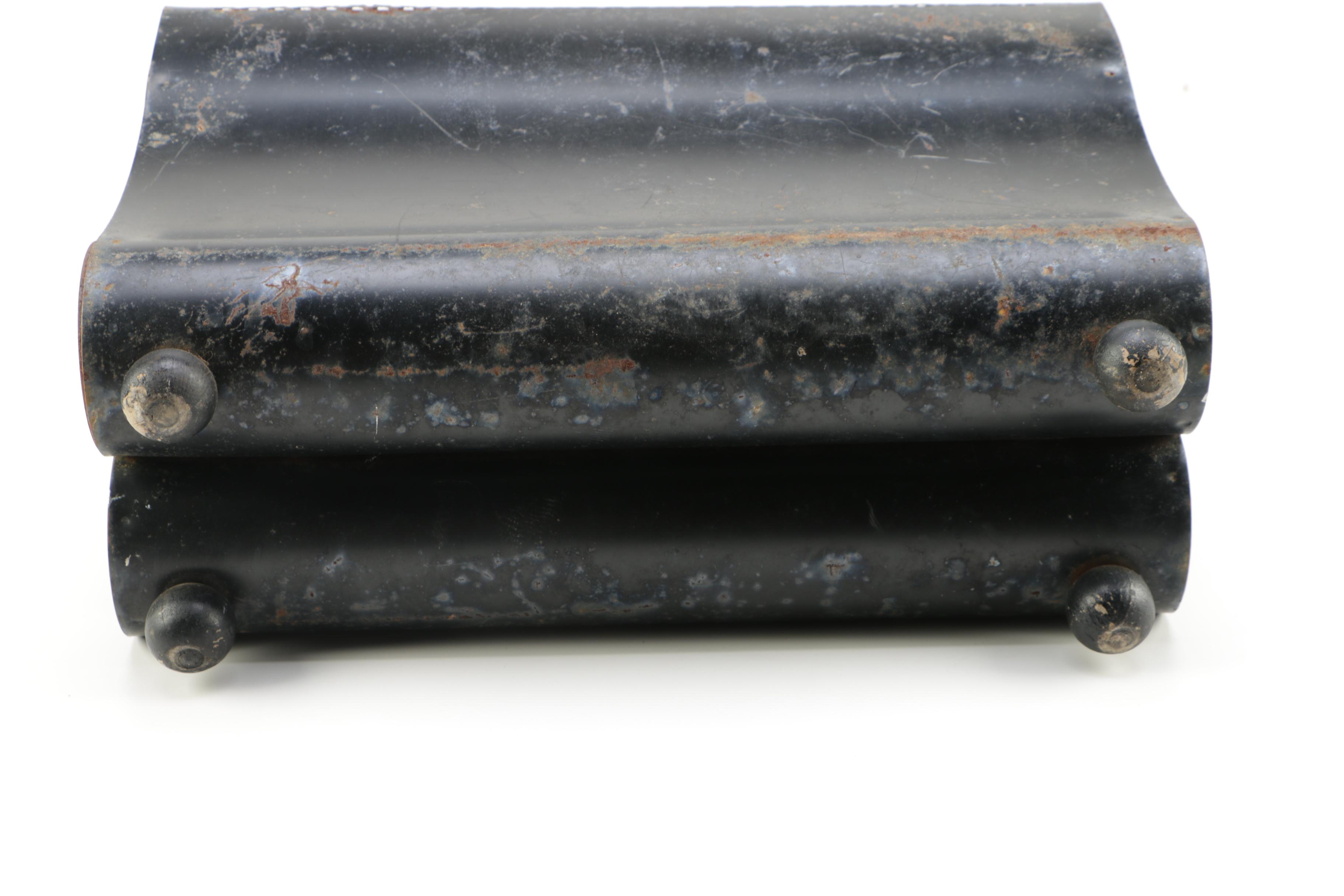 Vintage Black Toleware Magazine Racks