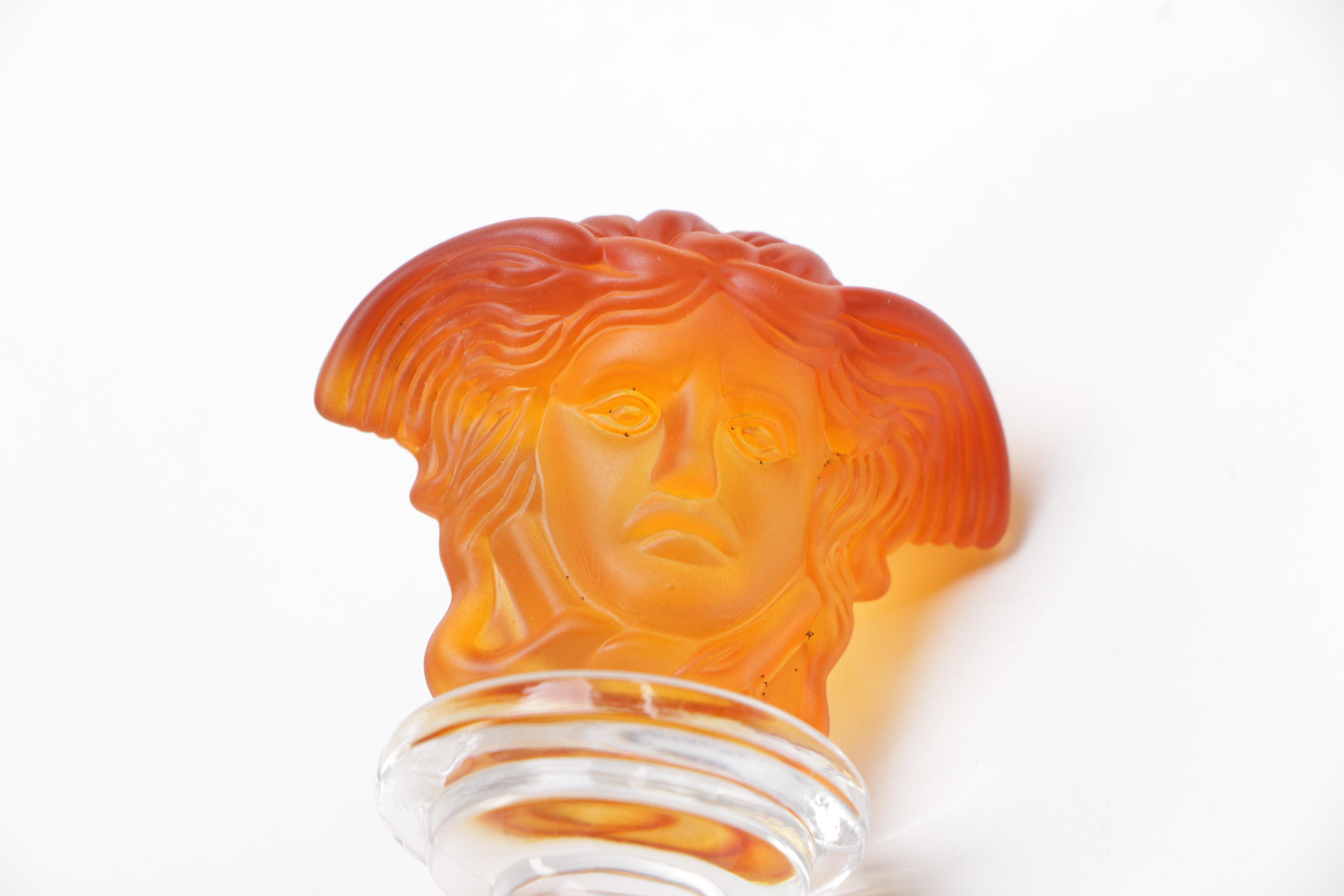 Rosenthal Amber "Medusa" Crystal Wine Stopper