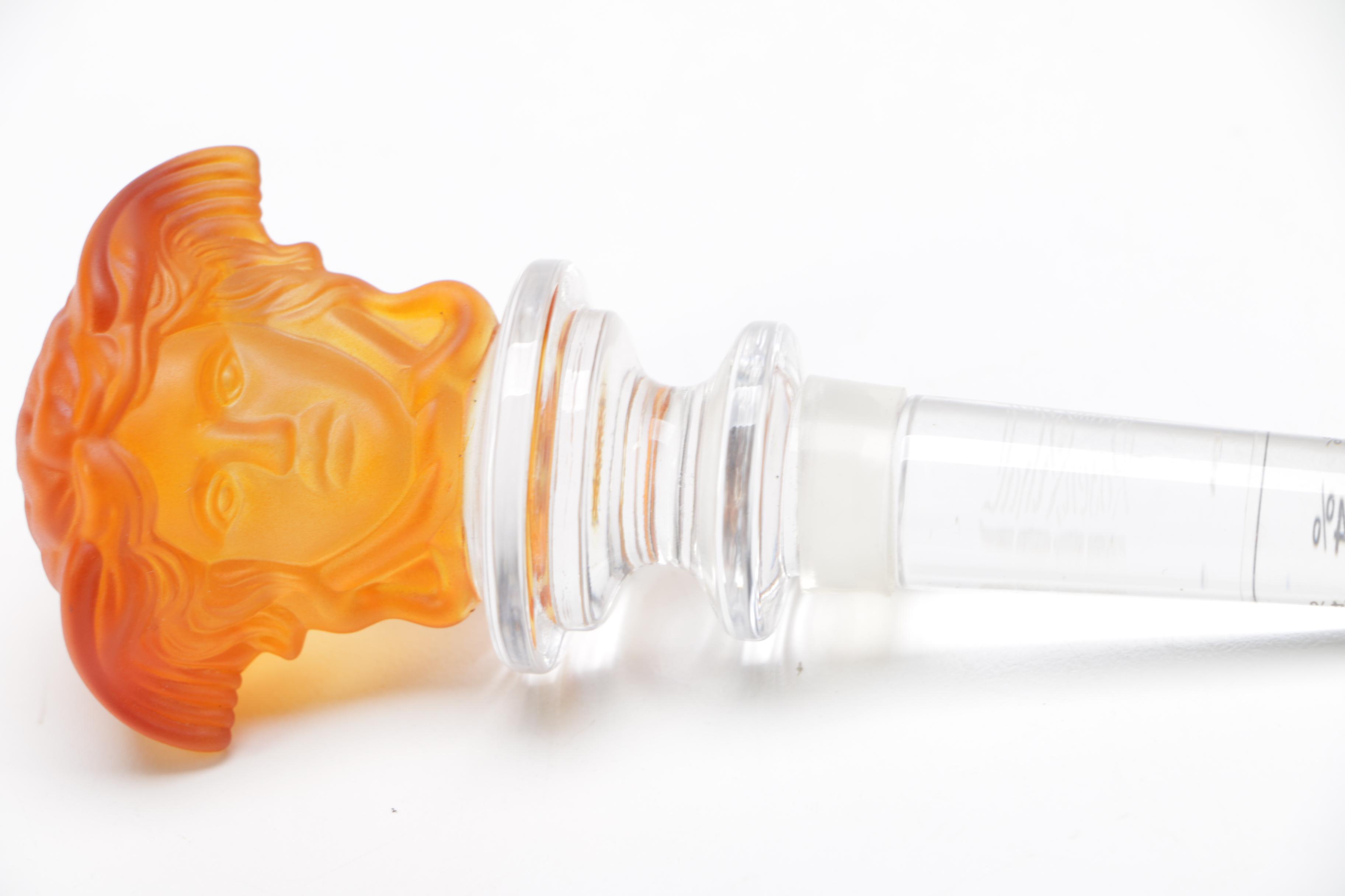 Rosenthal Amber "Medusa" Crystal Wine Stopper