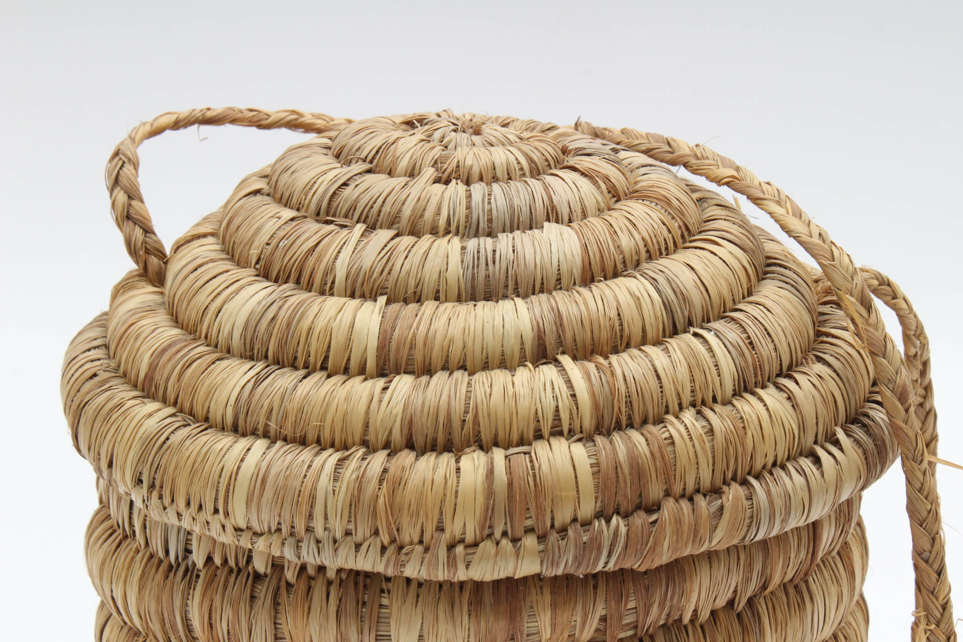 Handwoven Seagrass Beehive Basket