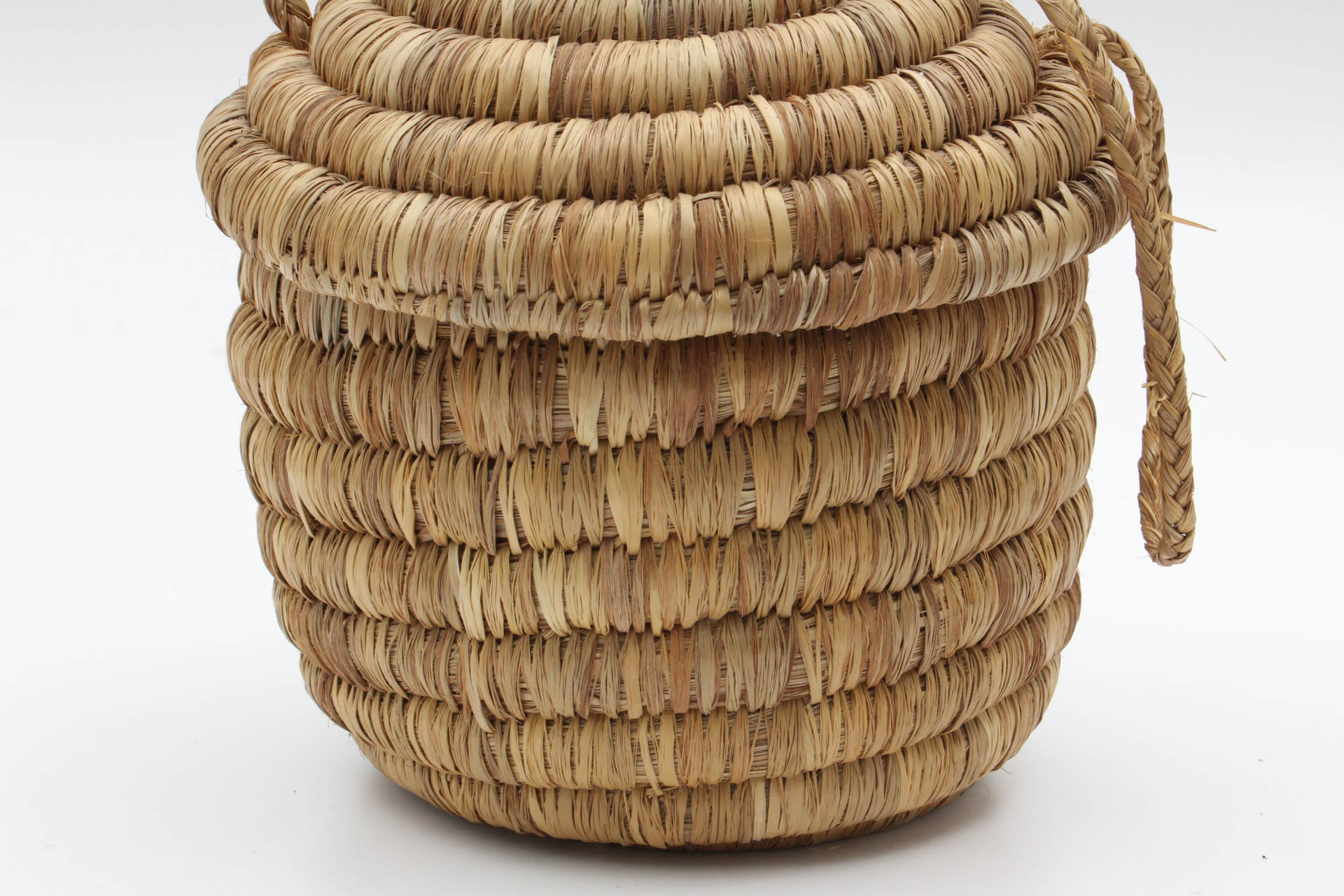 Handwoven Seagrass Beehive Basket