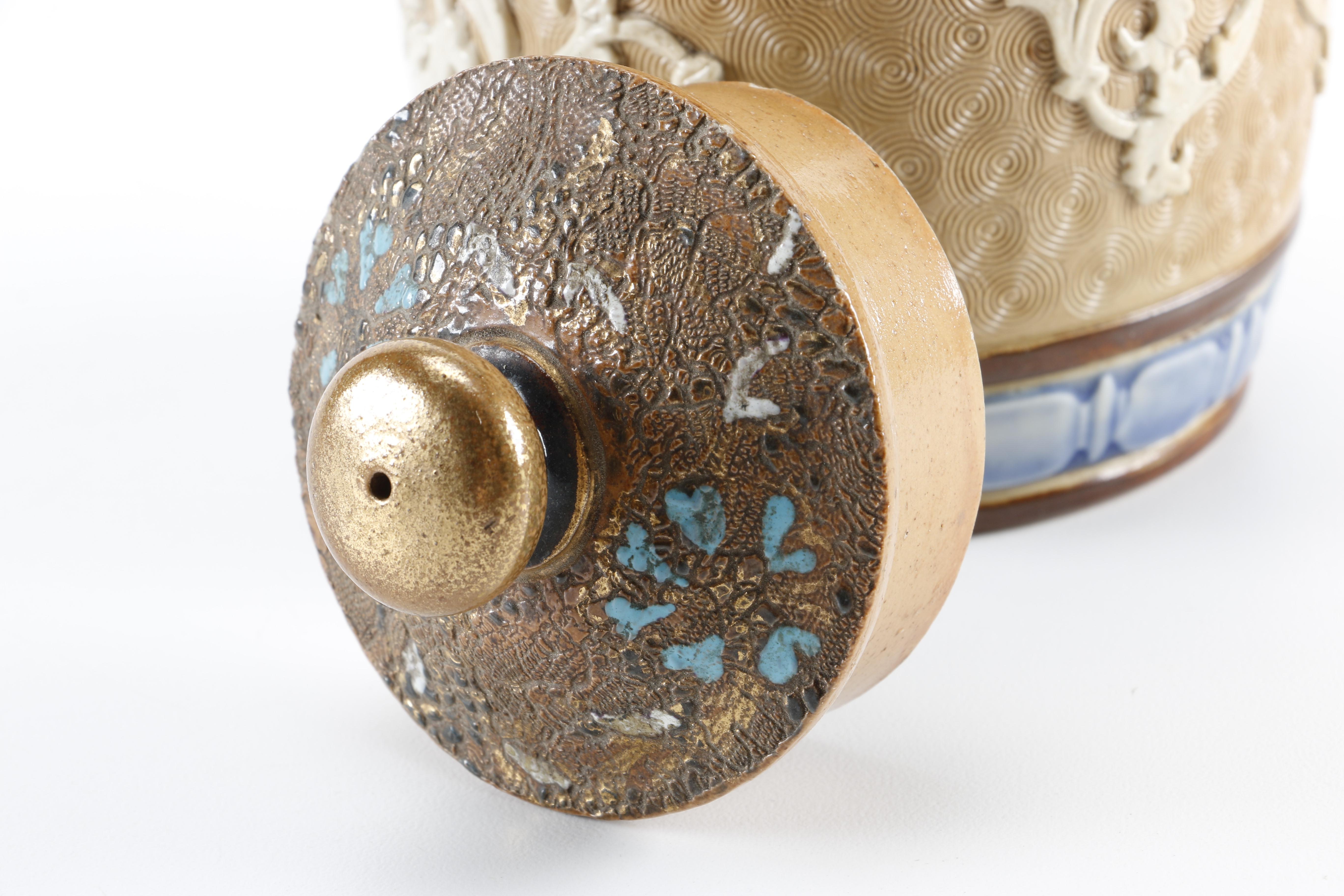 Early 20th-Century Royal Doulton Ceramic Tobacco Jar