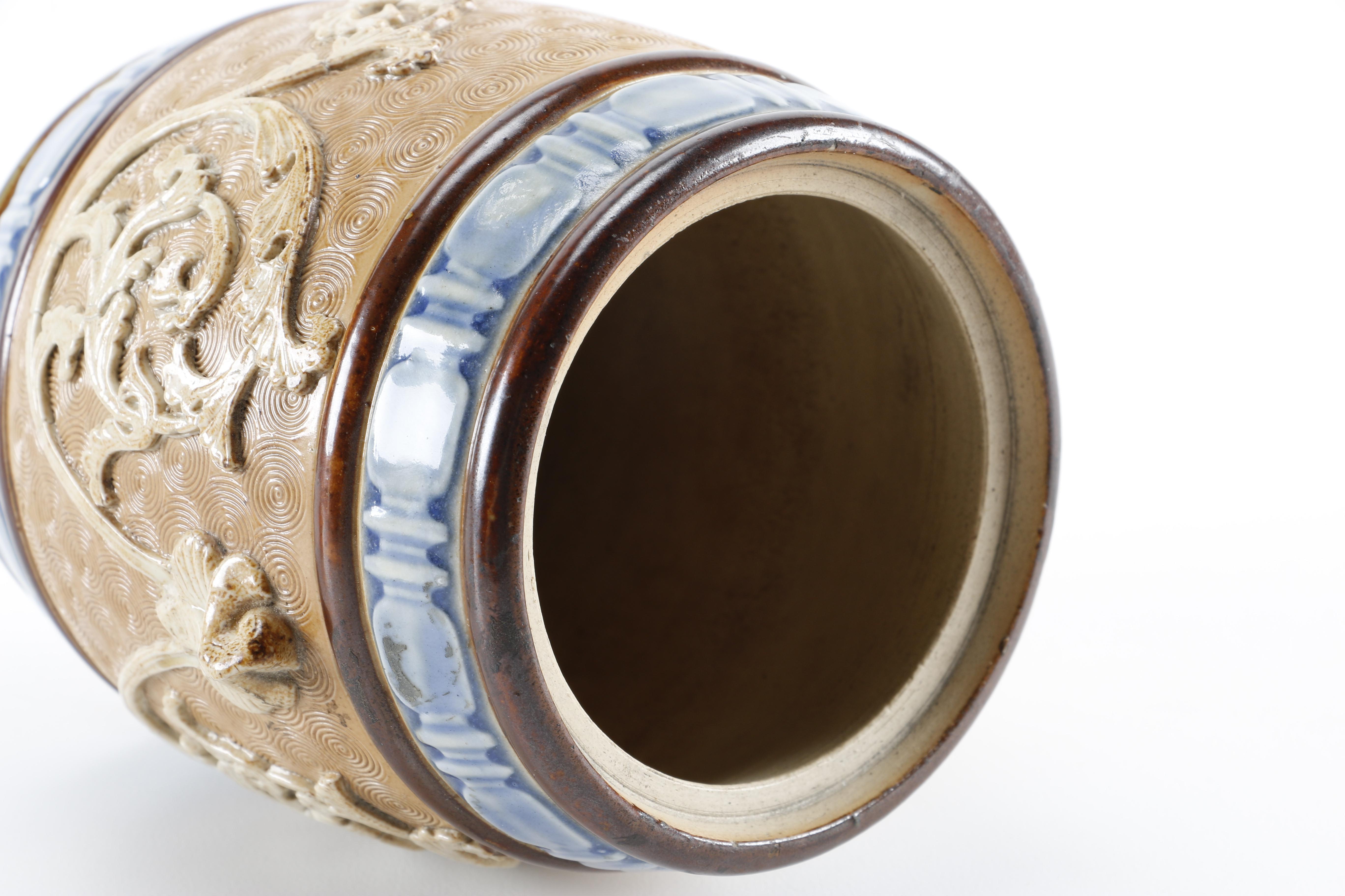 Early 20th-Century Royal Doulton Ceramic Tobacco Jar