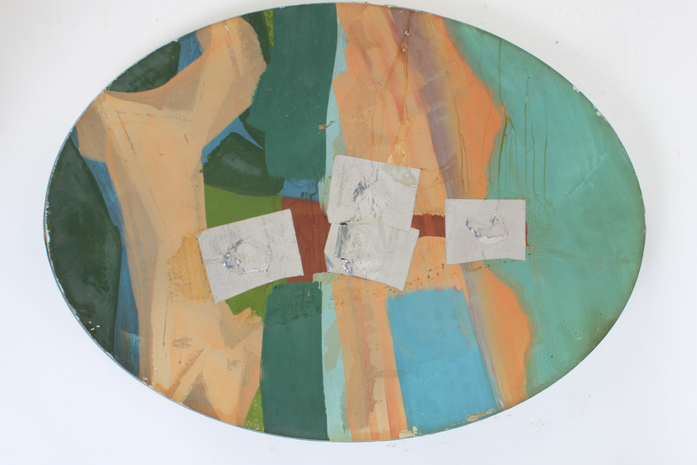 Reverse Painting on Convex Glass of the Statue of Liberty