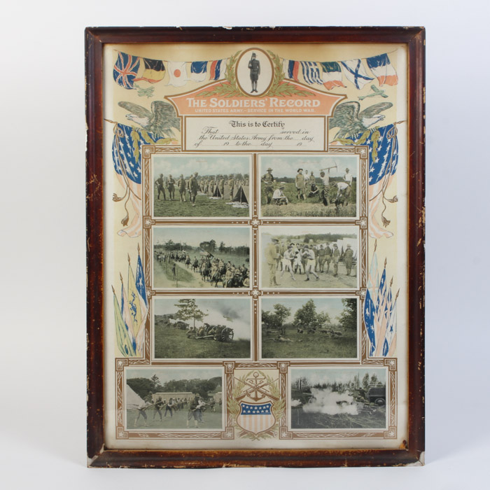 Offset Lithograph "The Soldiers' Record"