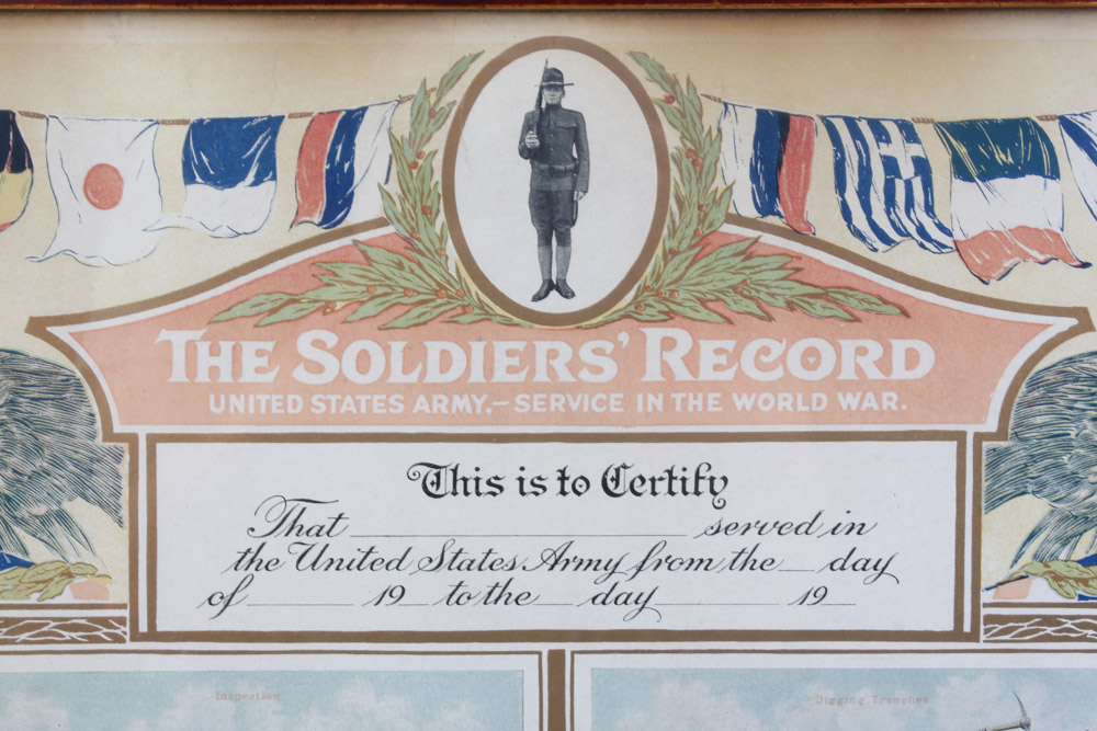 Offset Lithograph "The Soldiers' Record"