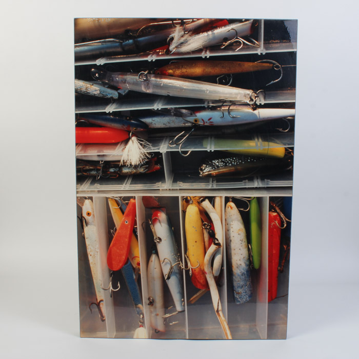 Giclée on Board of Fishing Lures