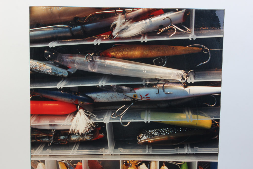 Giclée on Board of Fishing Lures