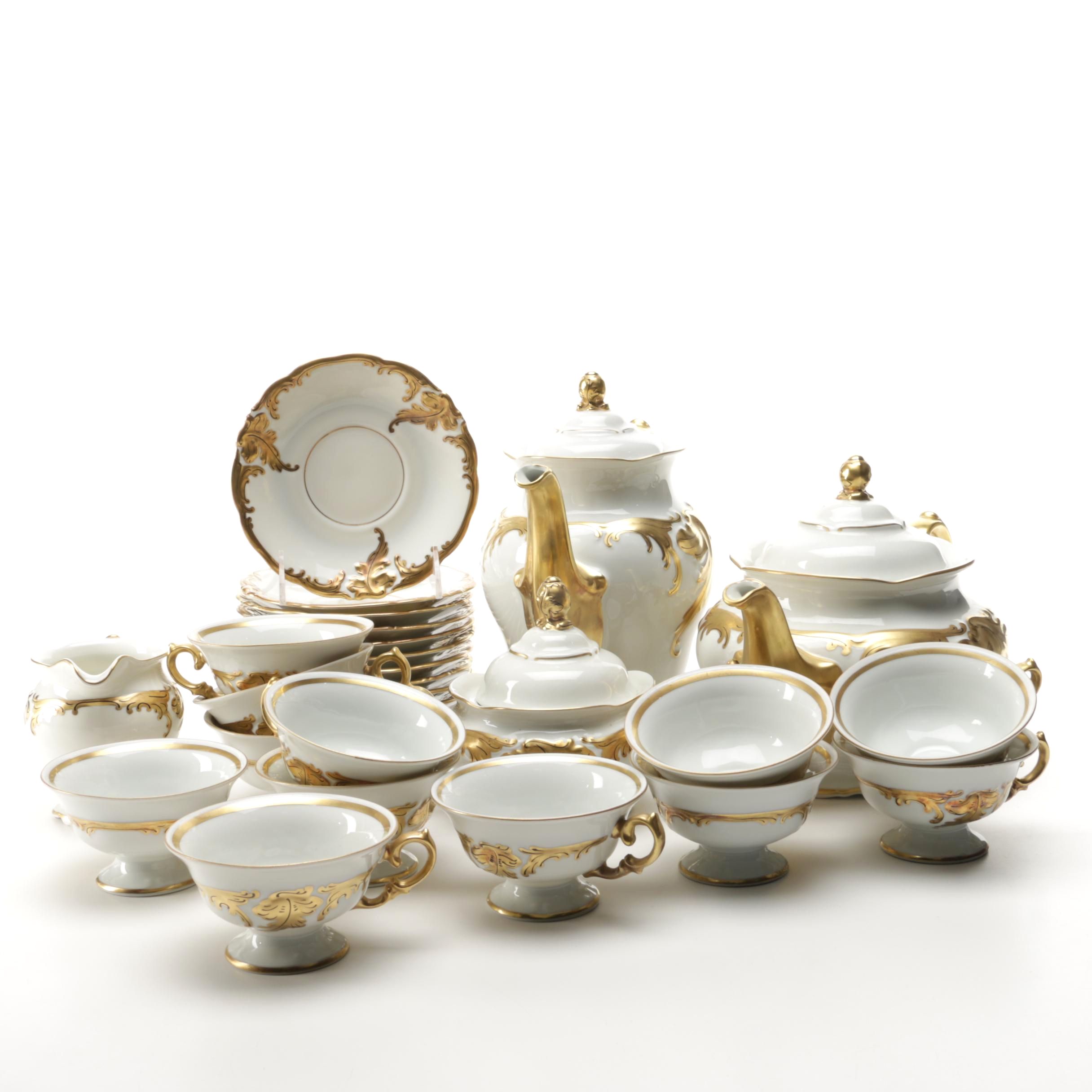 Walbrzych Porcelain  Coffee and Tea Service