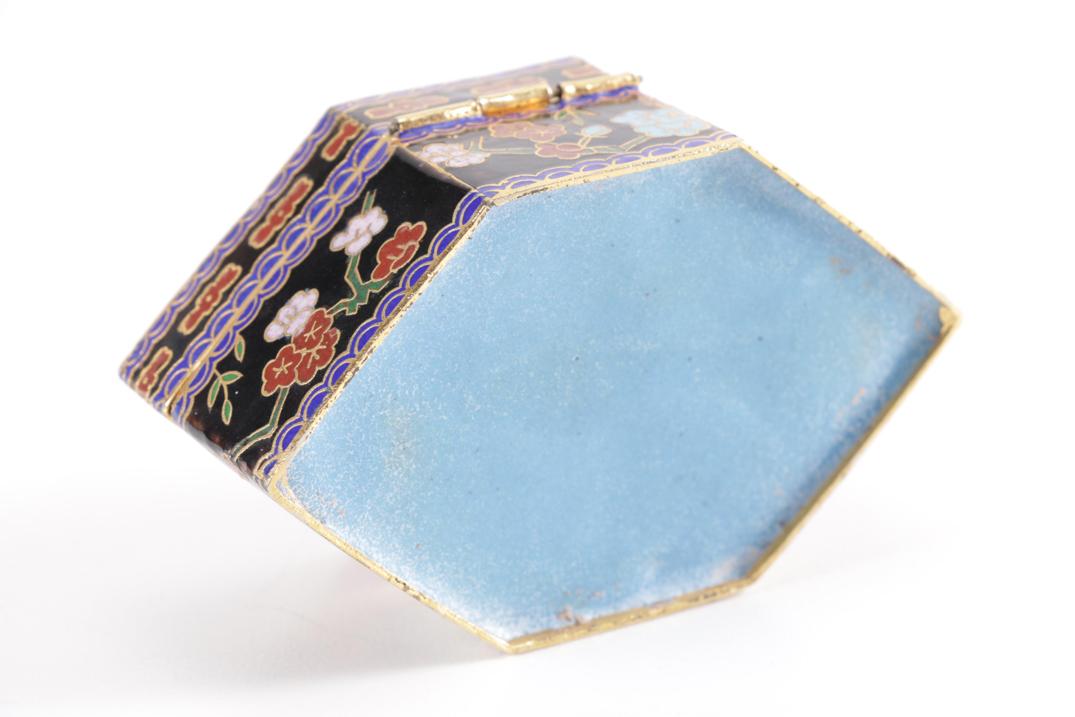 Brass Enameled Pill Boxes