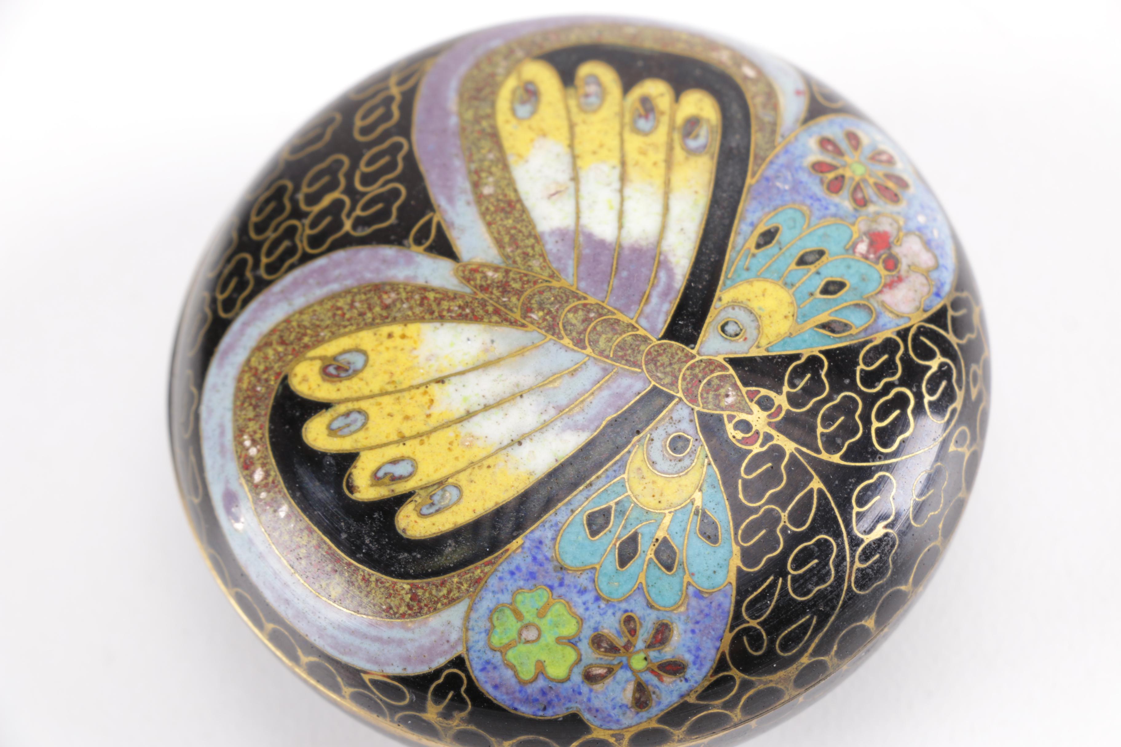 Brass Enameled Pill Boxes