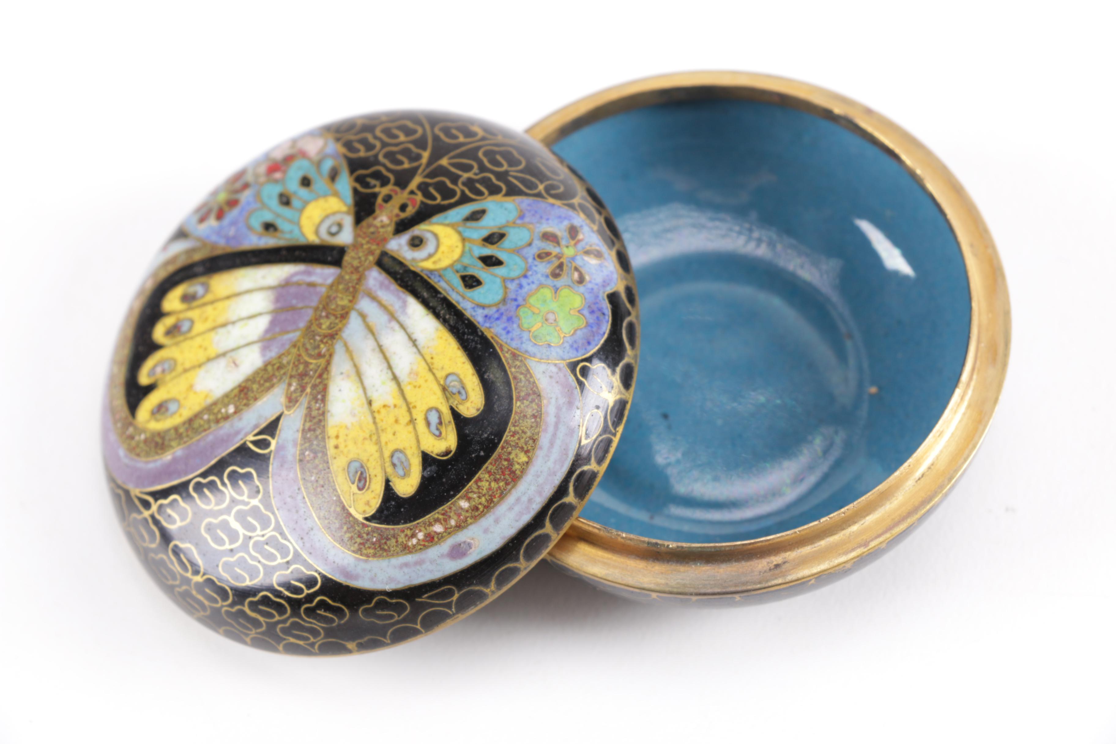 Brass Enameled Pill Boxes