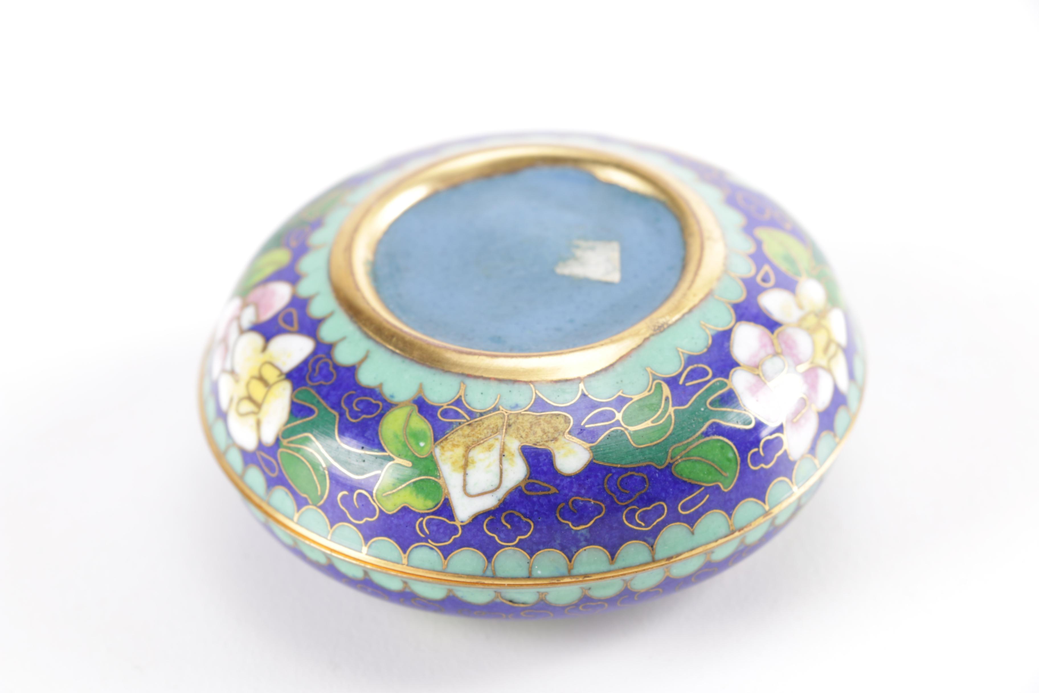 Brass Enameled Pill Boxes