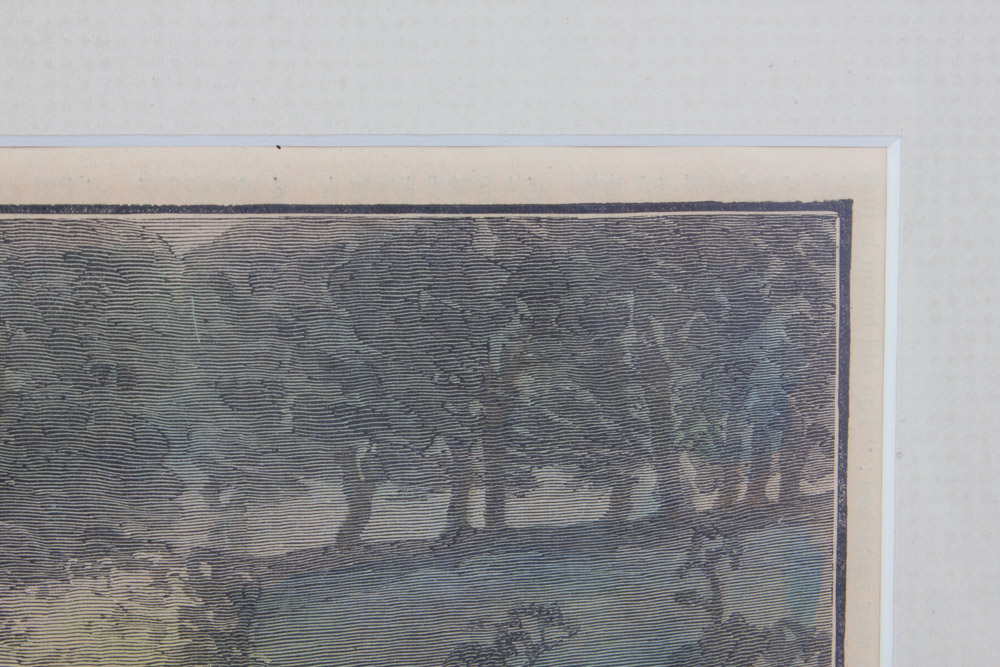 Three Framed Color Engravings of Regattas