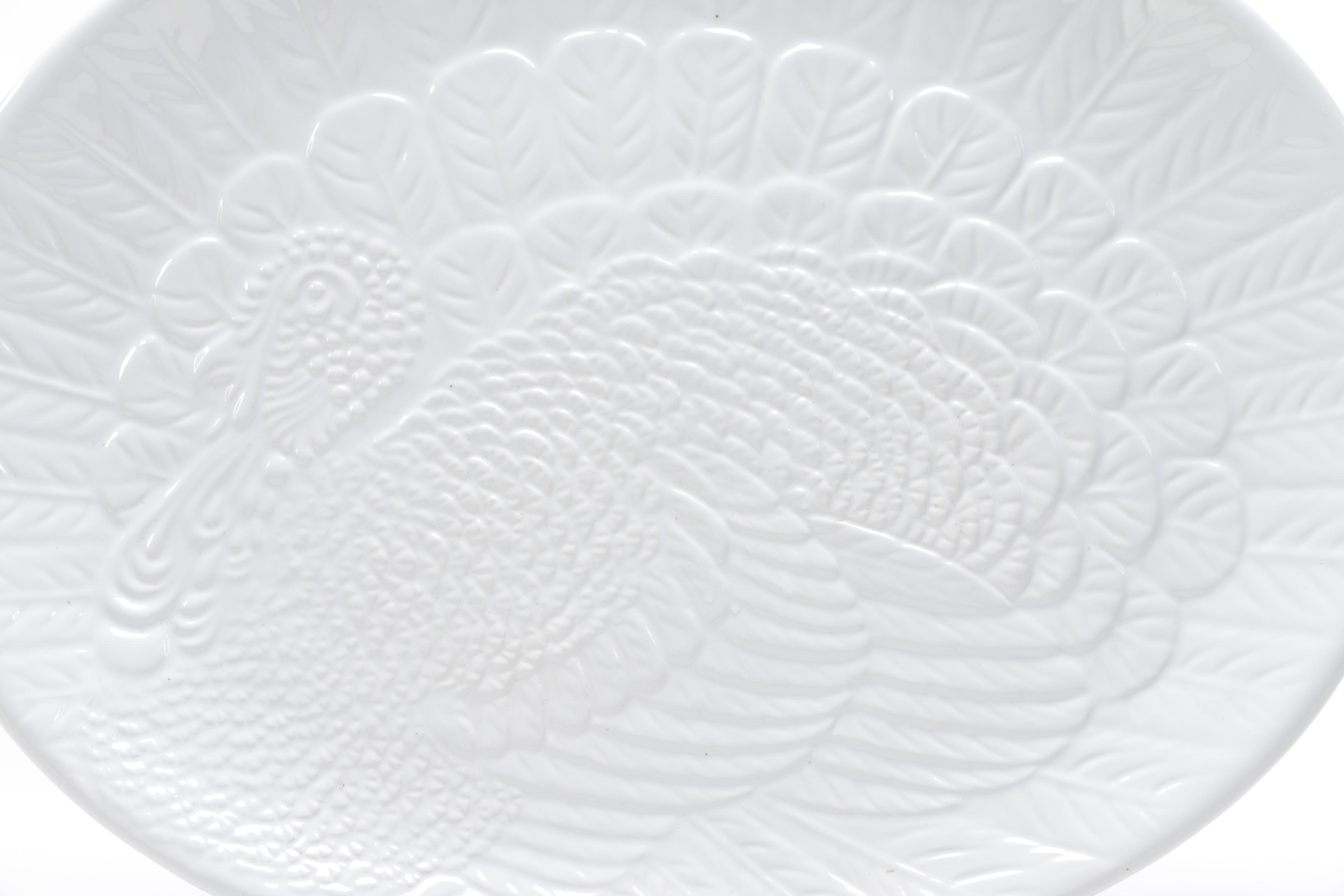 Ceramic Certified International Turkey Platter