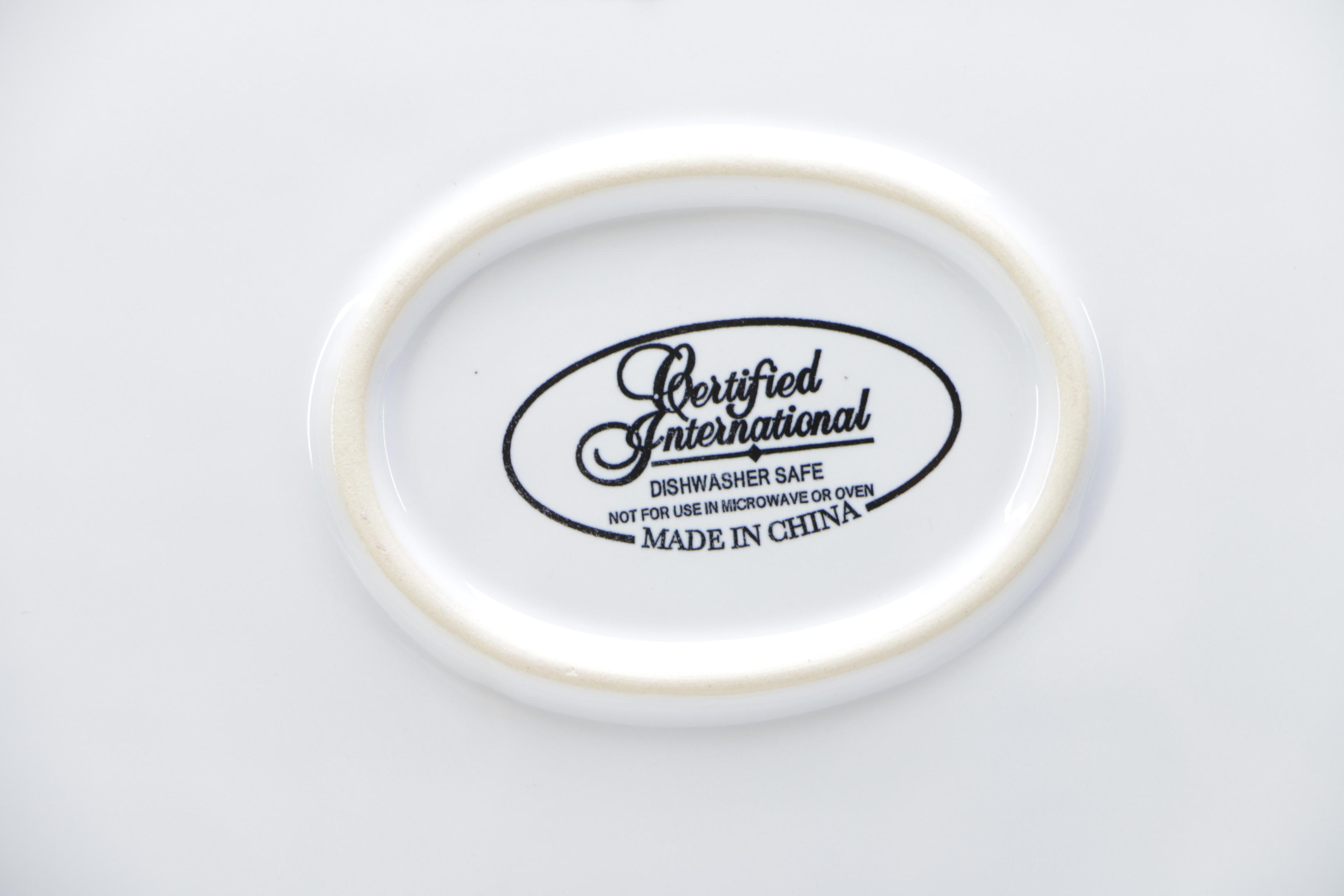 Ceramic Certified International Turkey Platter