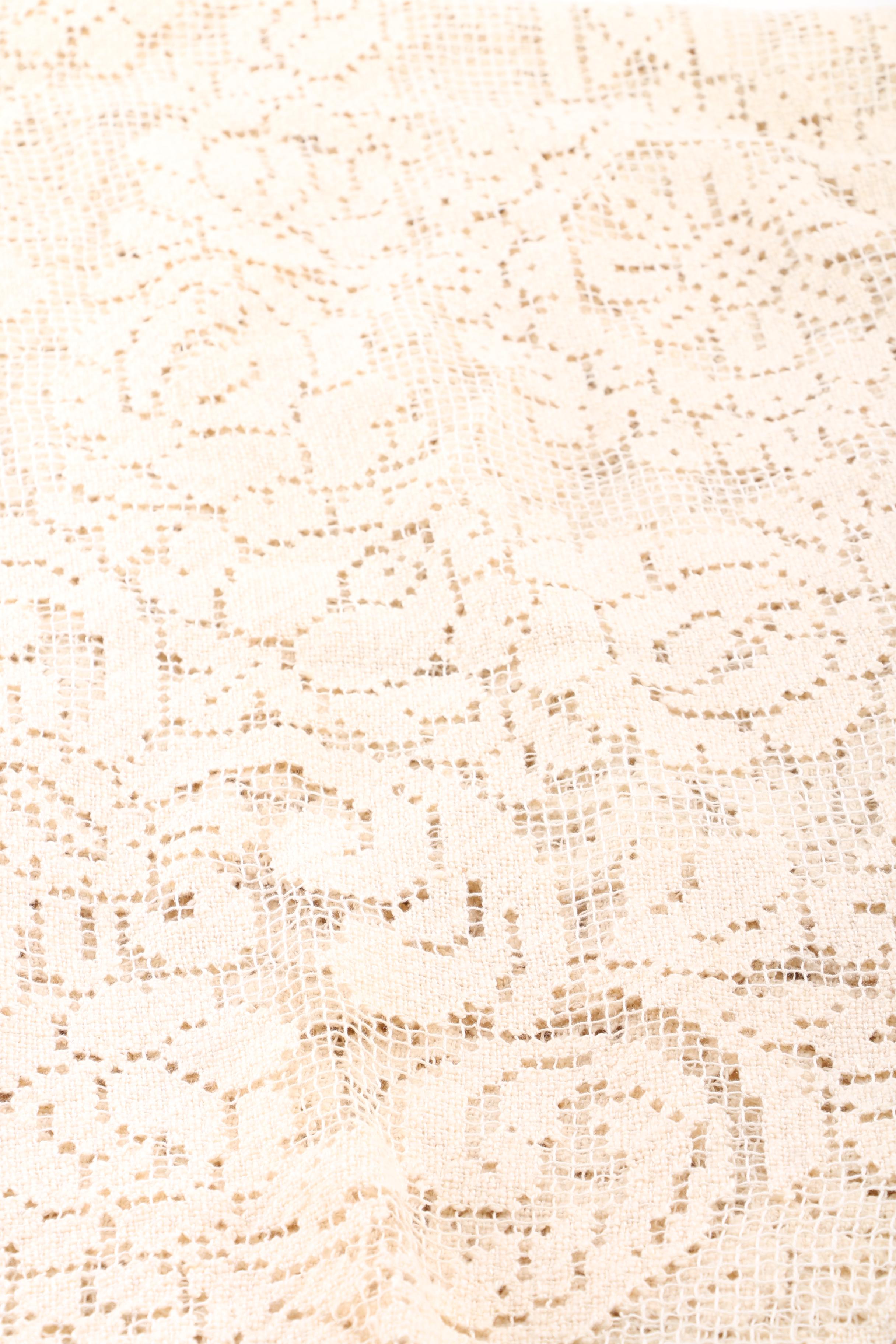 Vintage Lace Tablecloth