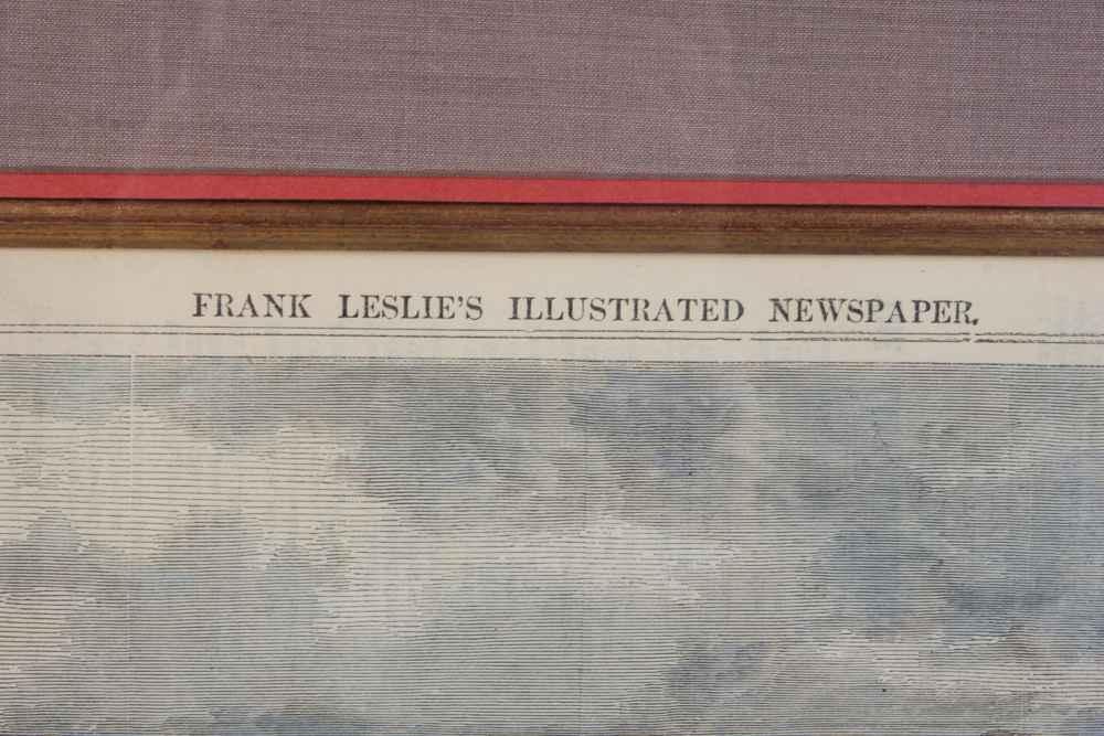 Three Framed Color Engravings of Regattas