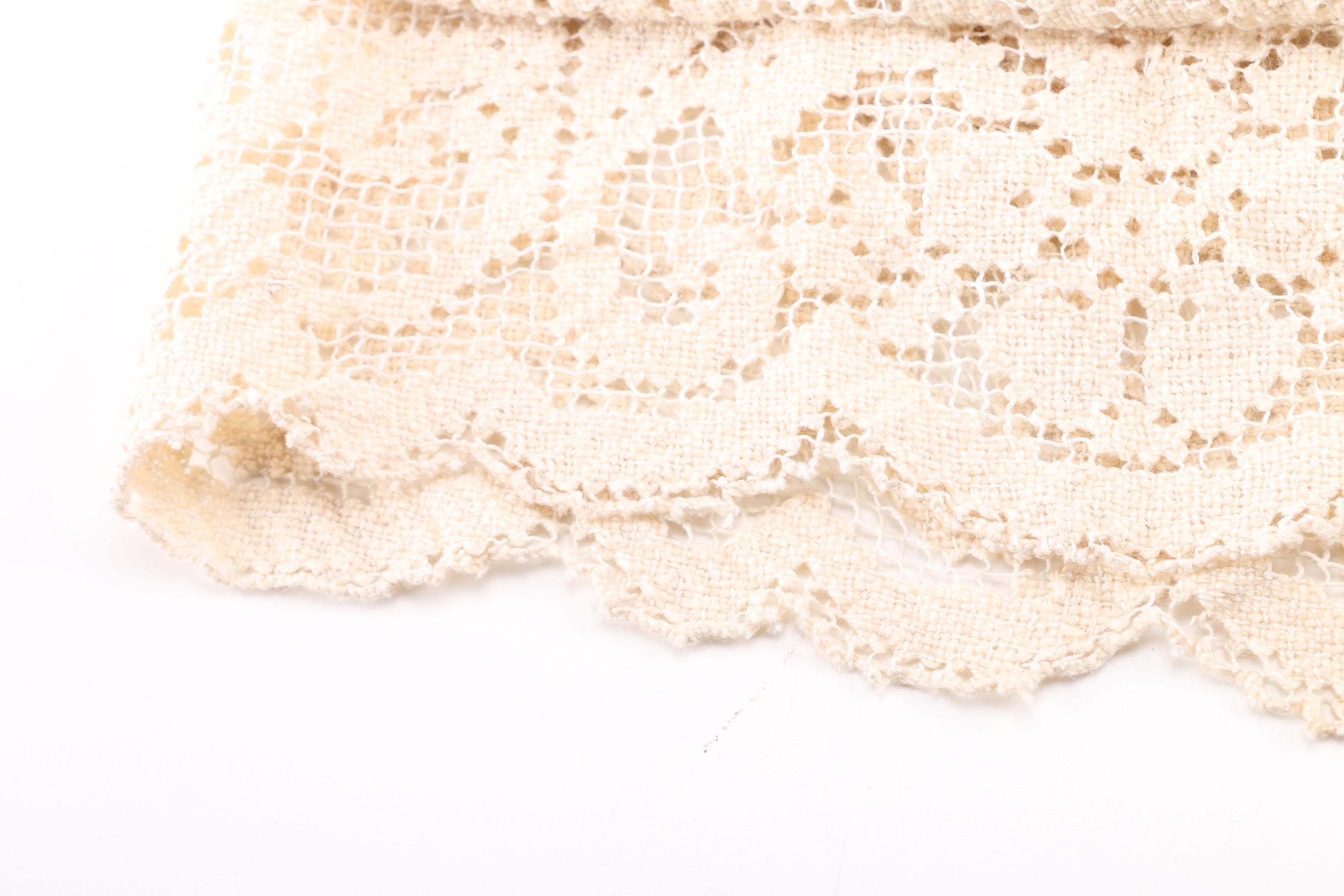 Vintage Lace Tablecloth