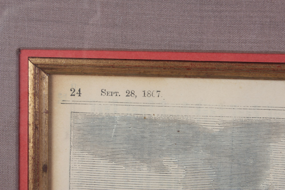 Three Framed Color Engravings of Regattas