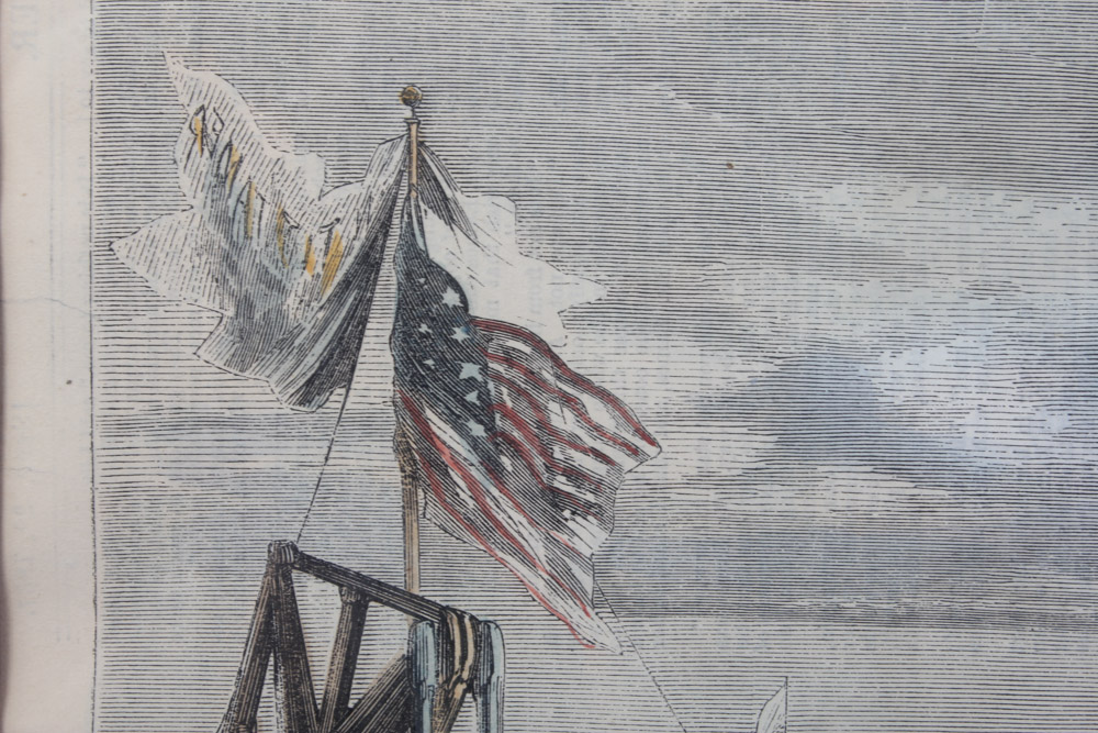 Three Framed Color Engravings of Regattas