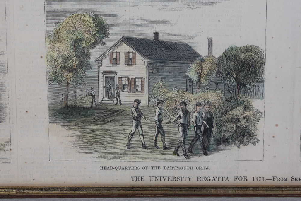 Three Framed Color Engravings of Regattas