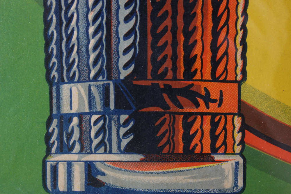 Original Halftone Lithograph Advertisement for Nehi Beverages