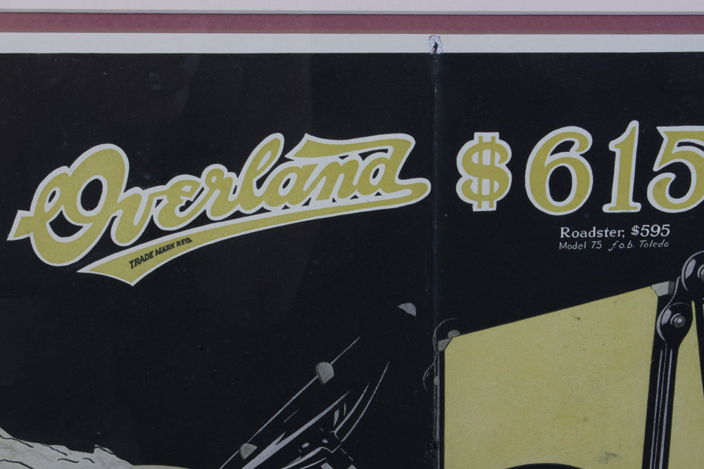 Halftone Lithograph Advertisement for the Willys-Overland Company