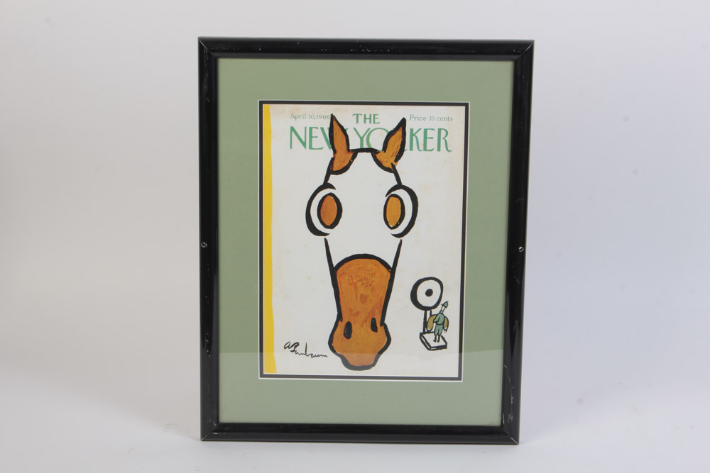 Pair of Framed Magazine Covers for "Vanity Fair" and "The New Yorker"