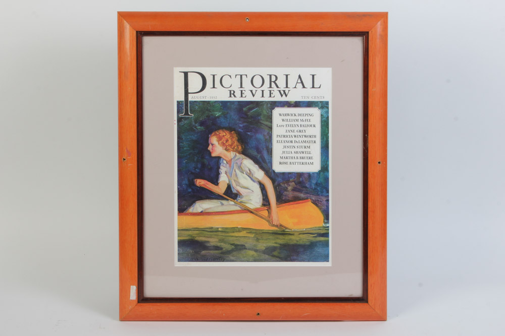 Pair of Offset Lithographs after "The Saturday Evening Post" and "Pictorial Review" Magazine Covers